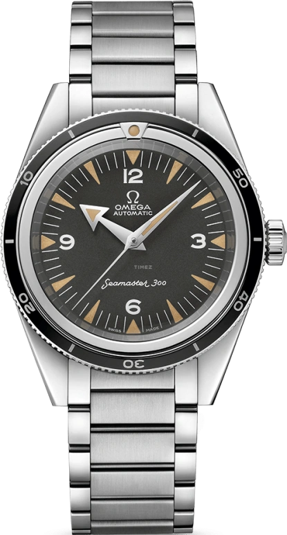Omega,Seamaster 300 39mm,39mm,Stainless Steel,Black,Automatic,Day,Co-Axial Escapement,234,234.10.39.20.01.001