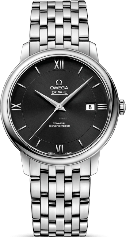 Omega,De Ville 39.50mm,39.50mm,Stainless Steel,Black,Automatic,Date,Co-Axial Escapement,424,424.10.40.20.01.001