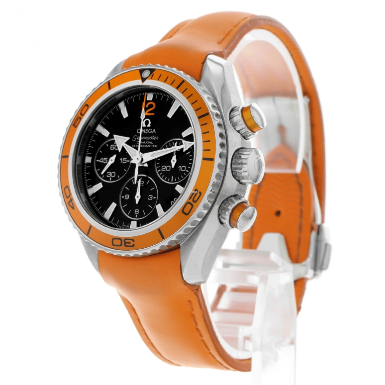 Omega,Seamaster Planet Ocean 37.50mm,37.50mm,Stainless Steel,Black,Automatic,Chronograph,Day,222,222.32.38.50.01.003