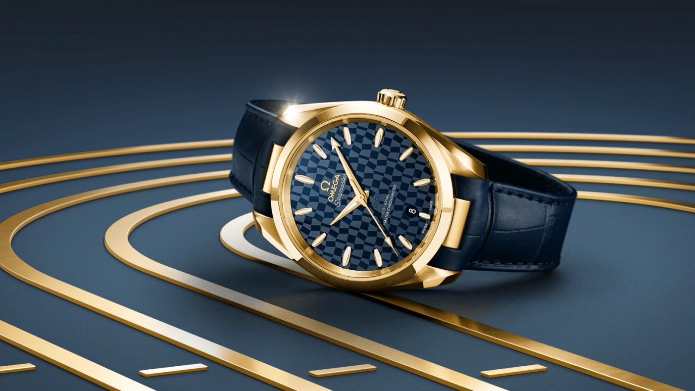 Omega,Aqua Terra 38mm,38mm,Yellow Gold,Blue,Automatic,Date,Co-Axial Escapement,522,522.53.38.20.03.001