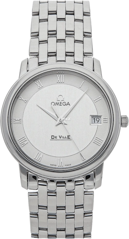 Omega,De Ville 34.40mm,34.40mm,Stainless Steel,Silver,Quartz,Day,30000hours,4510,4510.33.00