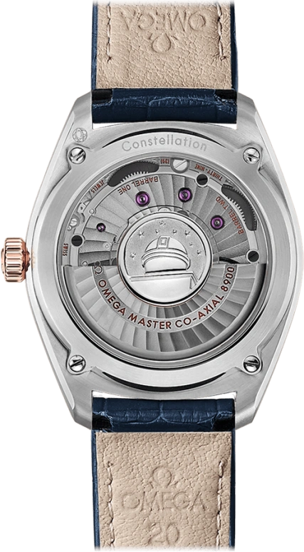 Omega,Globemaster 39mm,39mm,Sedna Gold,Stainless Steel,Blue,Automatic,Date,Co-Axial Escapement,130,130.23.39.21.03.001