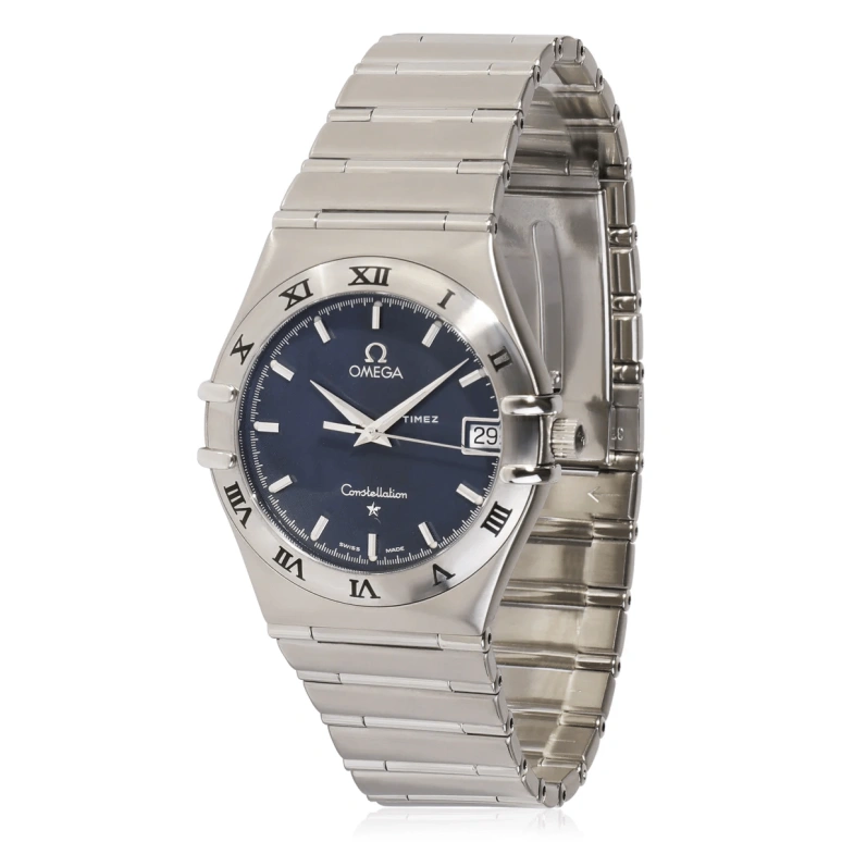 Omega,Constellation 33.50mm,33.50mm,Stainless Steel,Blue,Quartz,Day,30000hours,1512,1512.40.00