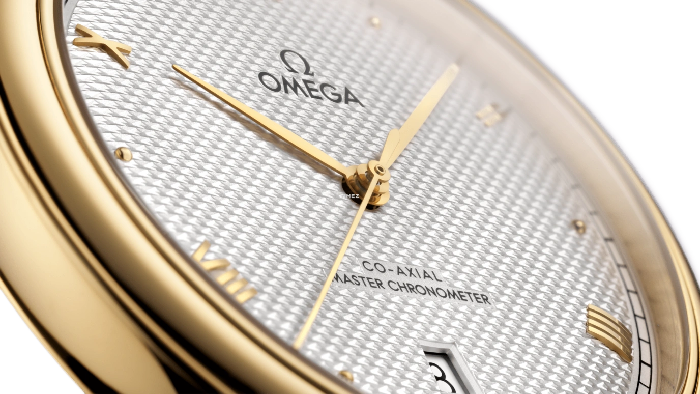 Omega,De Ville 40mm,40mm,Yellow Gold,Silver,Automatic,Day,55hours,434,434.53.40.20.02.002
