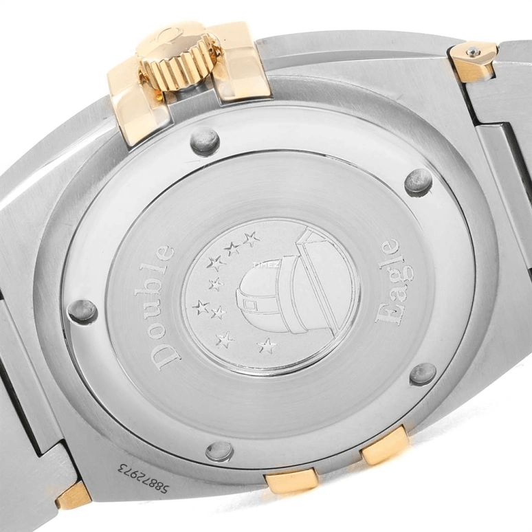 Omega,Constellation 35mm,35mm,Stainless Steel,Gold,Quartz,Perpetual Calendar,Day,1211,1211.10.00