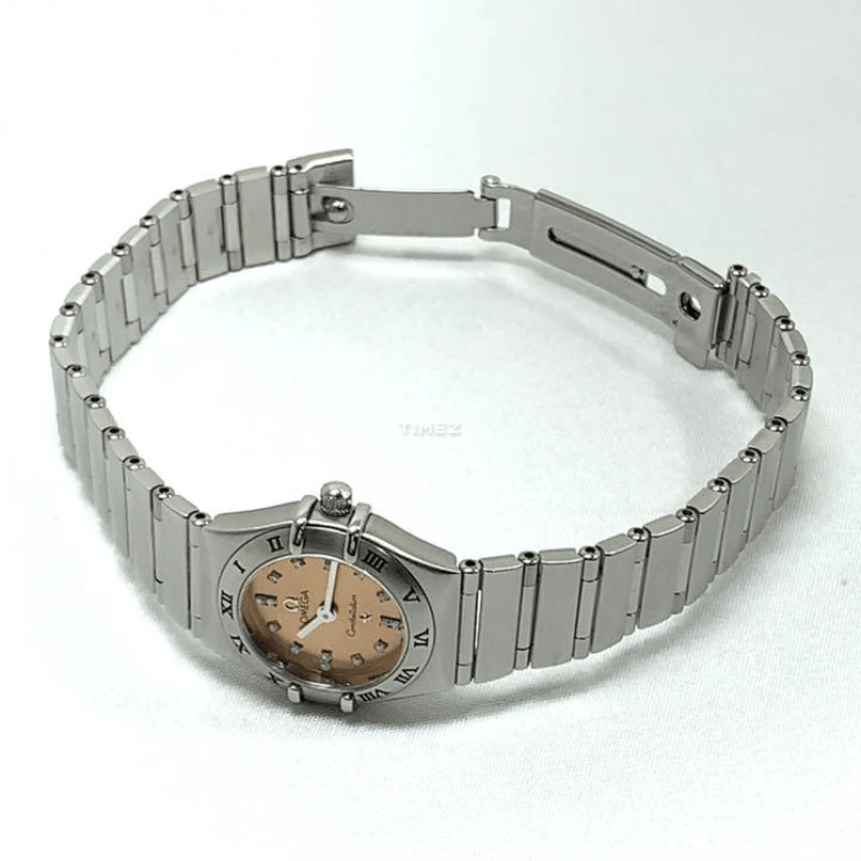Omega,Constellation 22.50mm,22.50mm,Stainless Steel,Pink,Quartz,30000hours,In-house Caliber,1564,1564.66.00