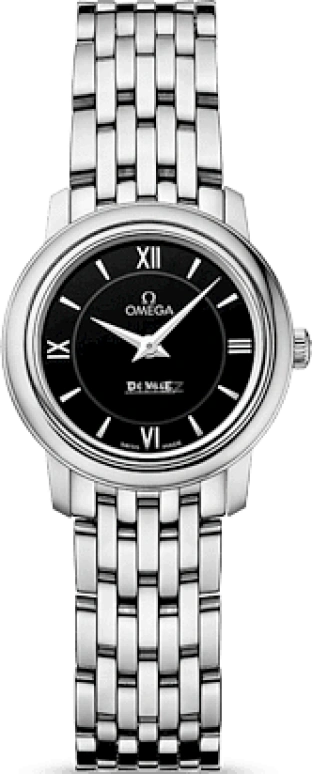 Omega,De Ville 24.40mm,24.40mm,Stainless Steel,Black,Quartz,30000hours,In-house Caliber,424,424.10.24.60.01.001
