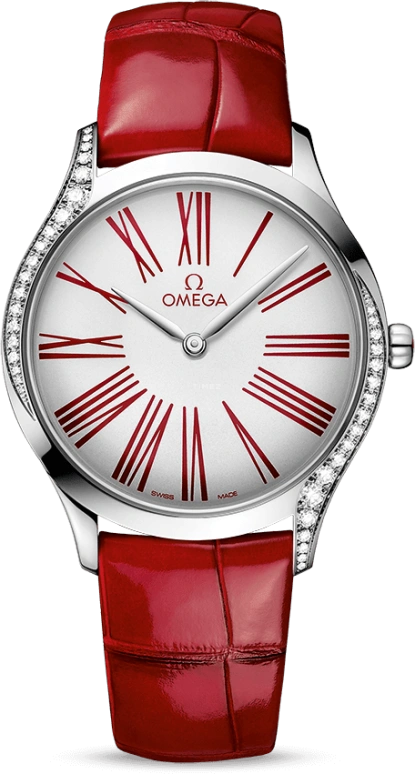 Omega,Trésor 36mm,36mm,Stainless Steel,White,Quartz,Day,Zodiac Indications,428,428.18.36.60.04.002