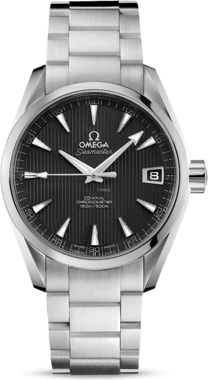 Omega,Aqua Terra 38.50mm,38.50mm,Stainless Steel,Grey,Automatic,Date,Co-Axial Escapement,231,231.10.39.21.06.001