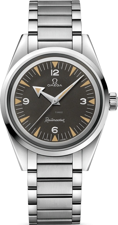 Omega,Railmaster 38mm,38mm,Stainless Steel,Black,Automatic,Co-Axial Escapement,Anti-magnetic,220,220.10.38.20.01.002