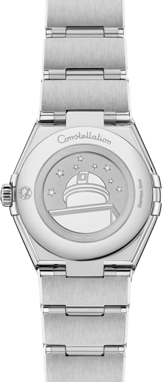 Omega,Constellation 28mm,28mm,Stainless Steel,Purple,Quartz,In-house Caliber,Sapphire,Crystal Glass,131,131.15.28.60.60.001