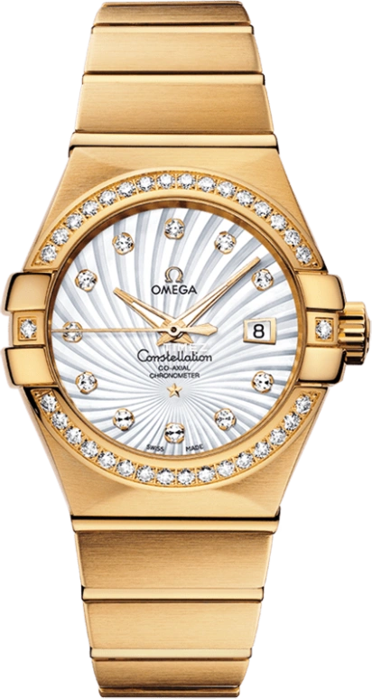 Omega,Constellation 31mm,31mm,Yellow Gold,White,Automatic,Day,50hours,123,123.55.31.20.55.002