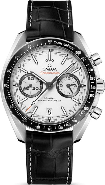 Omega,Speedmaster (Non-Moonwatch) 44.25mm,44.25mm,Stainless Steel,White,Automatic,Chronograph,Date,Co-Axial Escapement,Column Wheel,60hours,In-house Caliber,329,329.33.44.51.04.001