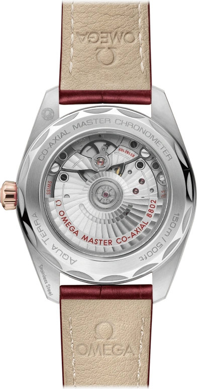 Omega,Aqua Terra 38mm,38mm,Sedna Gold,Stainless Steel,Beige,Automatic,Date,Co-Axial Escapement,220,220.23.38.20.59.001