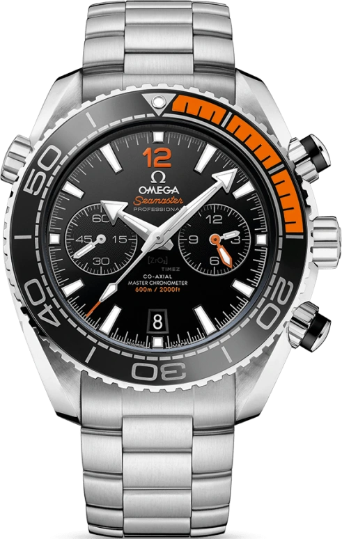Omega,Seamaster Planet Ocean 45.50mm,45.50mm,Stainless Steel,Black,Automatic,Chronograph,Date,Co-Axial Escapement,Column Wheel,60hours,In-house Caliber,215,215.30.46.51.01.002