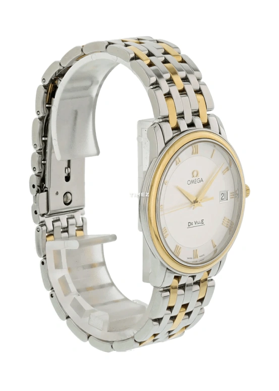 Omega,De Ville 34.40mm,34.40mm,Yellow Gold,Stainless Steel,Silver,Quartz,Day,30000hours,4310,4310.32.00