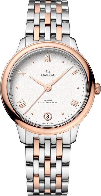 Omega,De Ville 34mm,34mm,Stainless Steel,Silver,Automatic,55hours,In-house Caliber,434,434.20.34.20.02.001