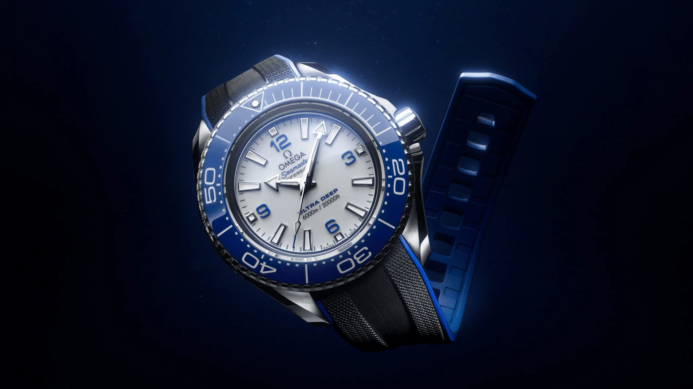 Omega,Seamaster Planet Ocean 45.50mm,45.50mm,Titanium,Ceramic,Stainless Steel,White,Automatic,Co-Axial Escapement,60hours,215,215.32.46.21.04.001