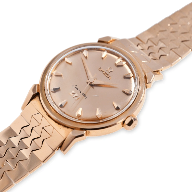 Omega,Seamaster 34mm,34mm,Rose Gold,Automatic,42hours,Sapphire,Crystal Glass,2850SC