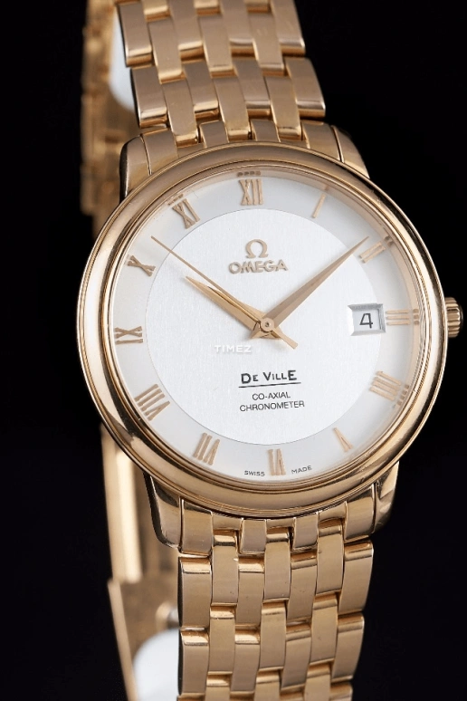 Omega,De Ville 36.50mm,36.50mm,Red Gold,Silver,Automatic,Day,48hours,4178,4178.31.00