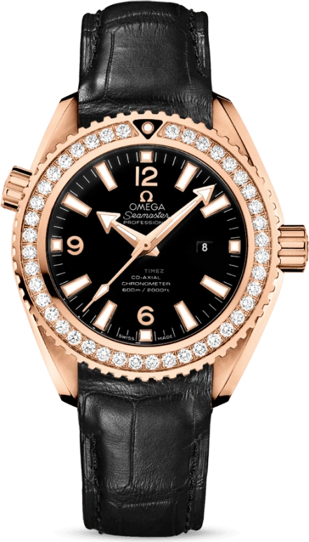 Omega,Seamaster Planet Ocean 37.50mm,37.50mm,Red Gold,Black,Automatic,Date,Co-Axial Escapement,232,232.58.38.20.01.001
