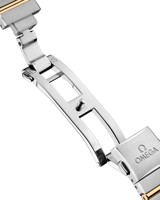 Omega,Constellation 28mm,28mm,Yellow Gold,Stainless Steel,Champagne,Quartz,In-house Caliber,Sapphire,Crystal Glass,131,131.20.28.60.08.001