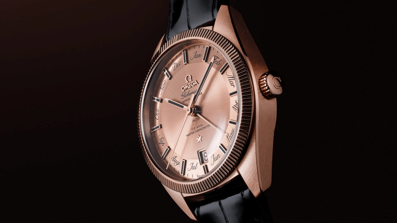 Omega,Globemaster 41mm,41mm,Sedna Gold,Rose,Automatic,Annual Calendar,Month,Date,Zodiac Indications,60hours,In-house Caliber,130,130.53.41.22.99.002