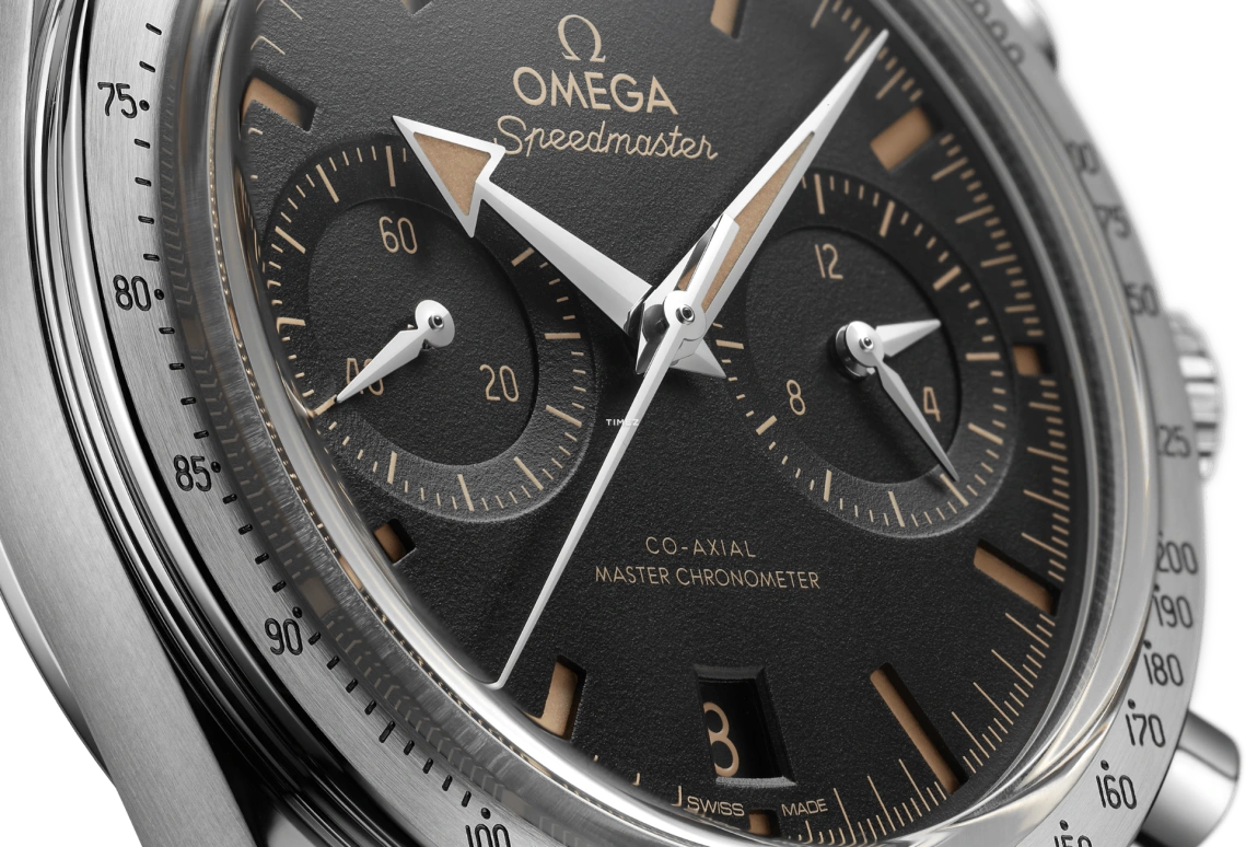 Omega,Speedmaster (Non-Moonwatch) 40.50mm,40.50mm,Stainless Steel,Black,Handwound,Chronograph,Day,Dule Time,Co-Axial Escapement,60hours,In-house Caliber,332,332.10.41.51.01.001