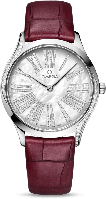 Omega,Trésor 36mm,36mm,White Gold,White,Quartz,Day,Zodiac Indications,428,428.58.36.60.55.001