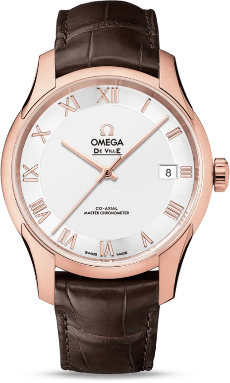 Omega,De Ville 41mm,41mm,Sedna Gold,Silver,Automatic,Date,Co-Axial Escapement,433,433.53.41.21.02.001