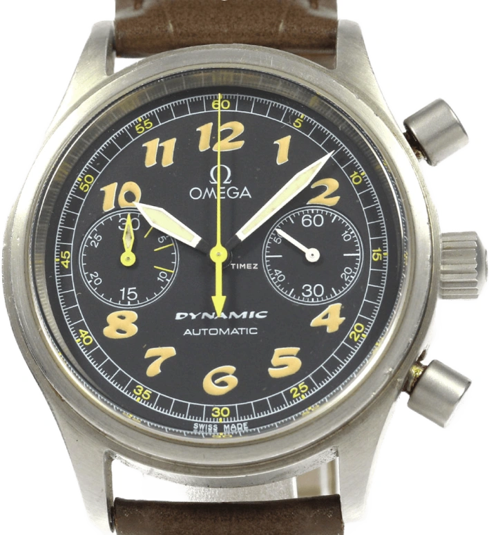 Omega,Dynamic 38mm,38mm,Stainless Steel,Black,Automatic,Chronograph,42hours,5290,5290.50.40