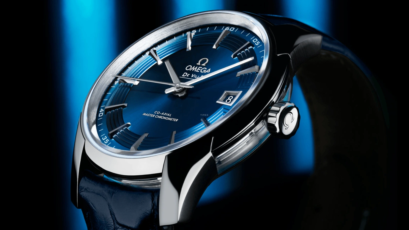 Omega,De Ville 41mm,41mm,Stainless Steel,Blue,Automatic,Date,Co-Axial Escapement,433,433.33.41.21.03.001