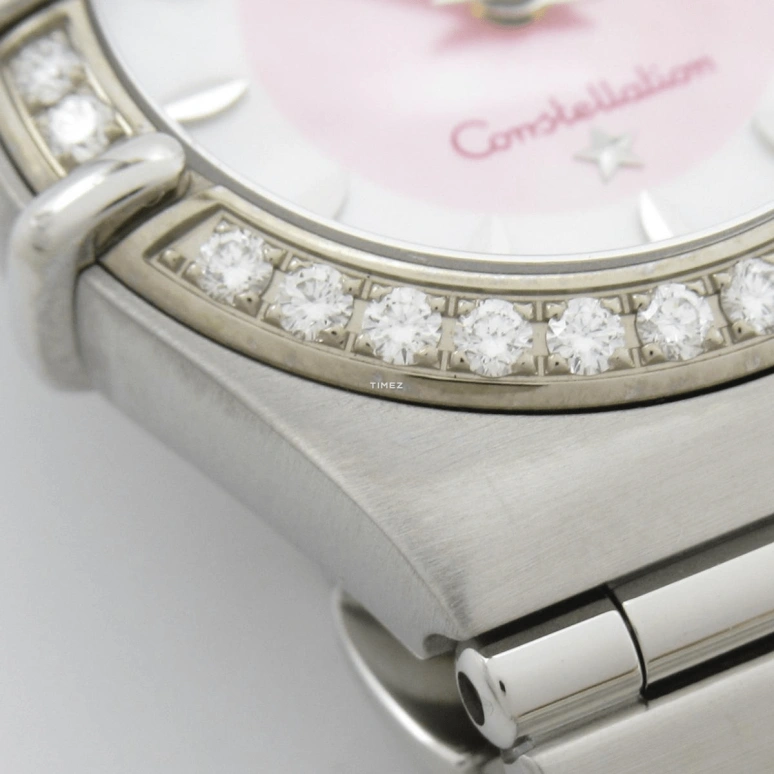 Omega,Constellation 23mm,23mm,Stainless Steel,Pink Red,White,Quartz,30000hours,In-house Caliber,1466,1466.85