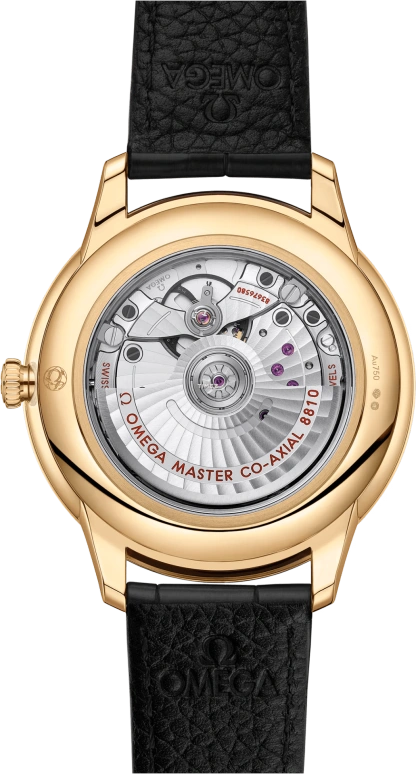 Omega,De Ville 41mm,41mm,Yellow Gold,Green,Automatic,Day,Power Reserve Indicator,Anti-magnetic,434,434.53.41.21.10.001