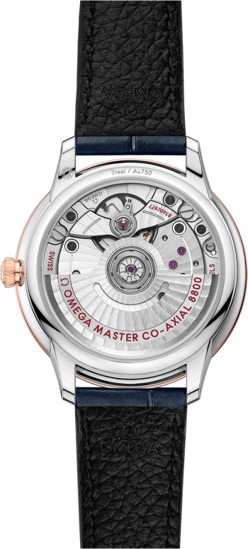 Omega,De Ville 34mm,34mm,Stainless Steel,Blue,Automatic,Day,55hours,434,434.23.34.20.53.001