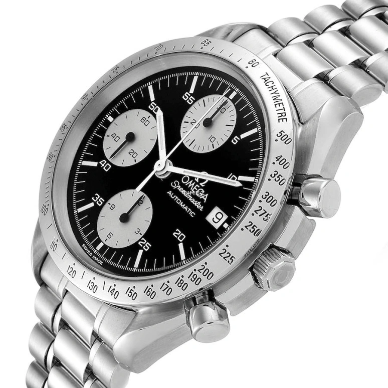 Omega,Speedmaster 39mm,39mm,Stainless Steel,Black,Automatic,Chronograph,Day,3511,3511.50.00