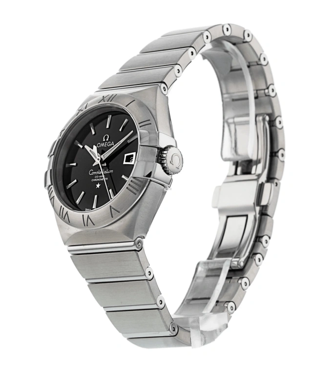 Omega,Constellation 31mm,31mm,Stainless Steel,Black,Automatic,Day,50hours,123,123.10.31.20.01.001