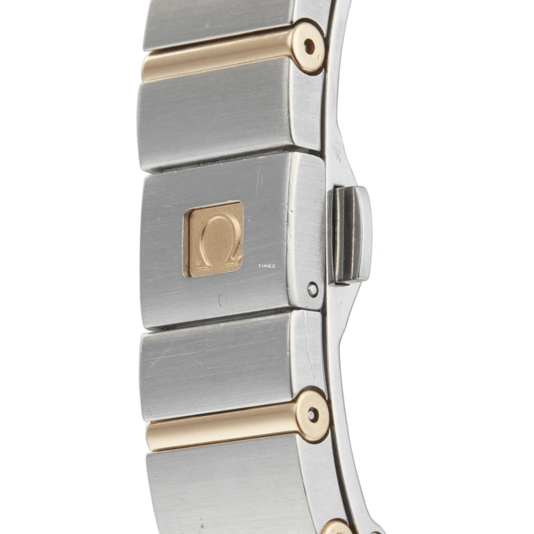 Omega,Constellation 24mm,24mm,Yellow Gold,Stainless Steel,White,Quartz,30000hours,In-house Caliber,123,123.25.24.60.55.010