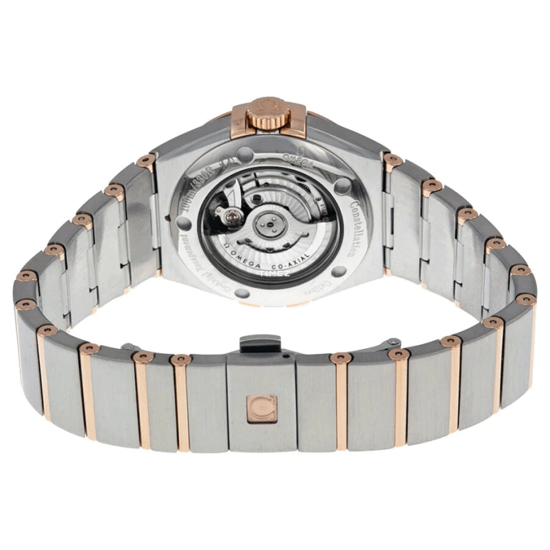Omega,Constellation 31mm,31mm,Red Gold,Stainless Steel,Brown,Automatic,Day,50hours,123,123.20.31.20.13.001