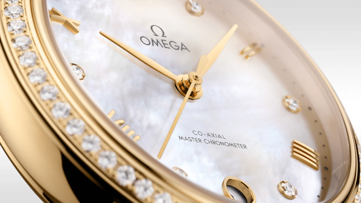 Omega,De Ville 34mm,34mm,Yellow Gold,Silver White,Automatic,55hours,In-house Caliber,434,434.58.34.20.55.002