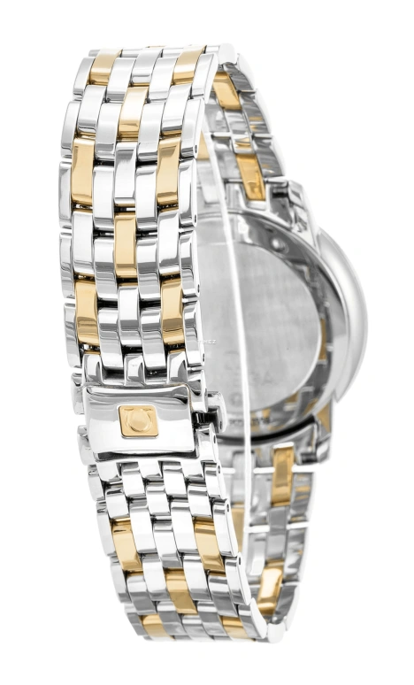 Omega,De Ville 34.40mm,34.40mm,Yellow Gold,Stainless Steel,Champagne,Quartz,Day,30000hours,4310,4310.12.00
