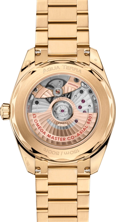 Omega,Aqua Terra 38mm,38mm,Moonshine Gold,Gold,Automatic,Day,Anti-magnetic,220,220.50.38.20.08.001