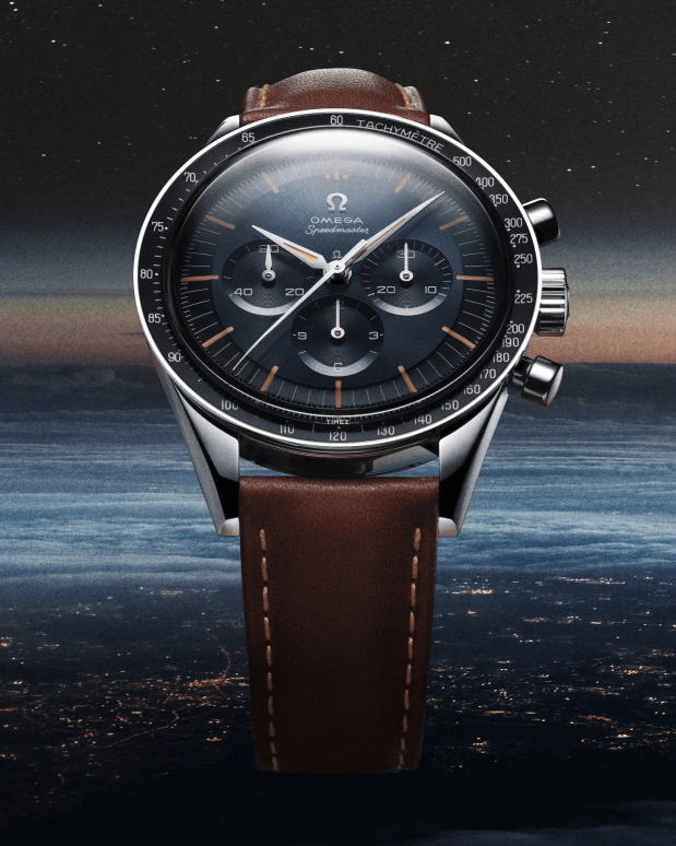 Omega,Speedmaster 39.70mm,39.70mm,Stainless Steel,Dark Blue,Grey,Handwound,Chronograph,Anti-magnetic,310,310.32.40.50.06.002