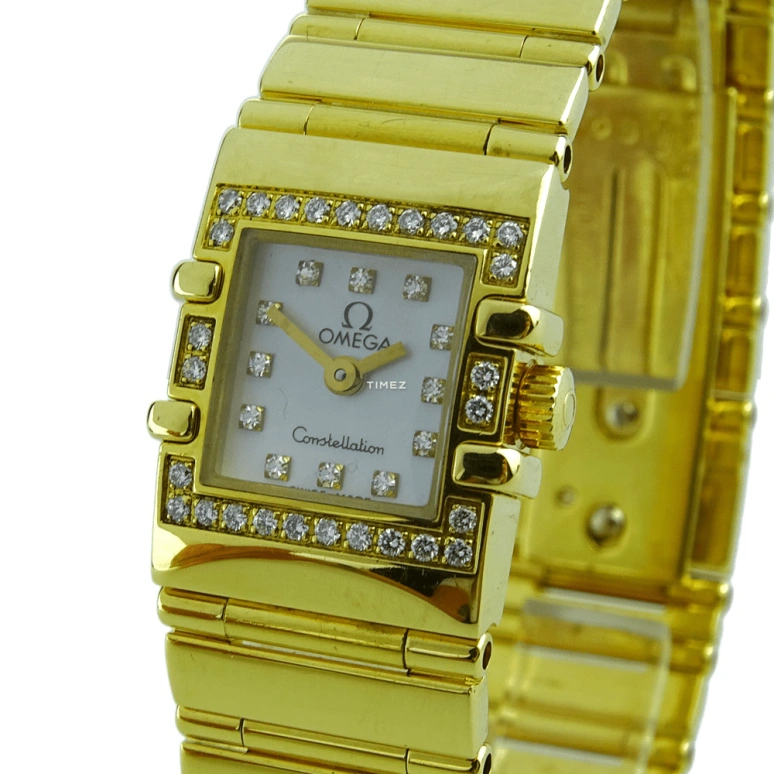 Omega,Constellation 20x15mm,20x15mm,Yellow Gold,White,Quartz,30000hours,In-house Caliber,1136,1136.76.00