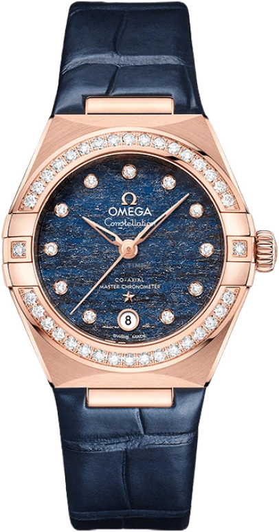 Omega,Constellation 29mm,29mm,Sedna Gold,Blue,Automatic,Date,Co-Axial Escapement,131,131.58.29.20.99.006