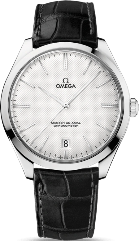 Omega,Trésor 40mm,40mm,White Gold,Silver,Handwound,Date,Co-Axial Escapement,432,432.53.40.21.02.004