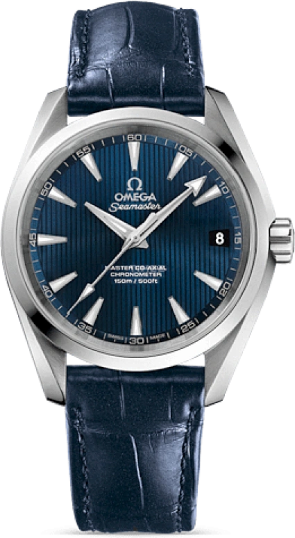 Omega,Aqua Terra 38.50mm,38.50mm,Stainless Steel,Blue,Automatic,Date,Co-Axial Escapement,231,231.13.39.21.03.001