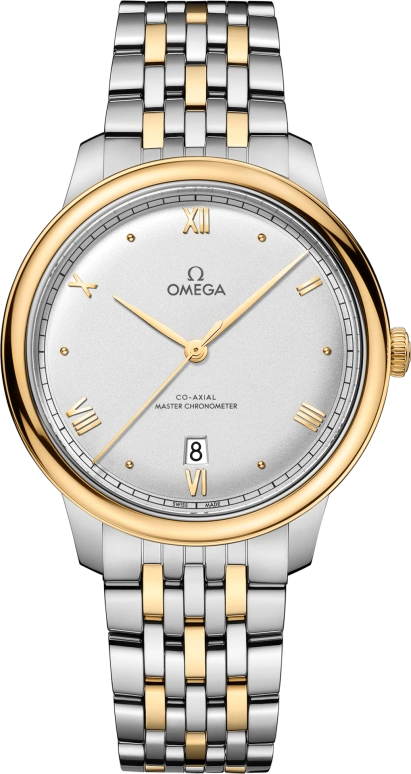 Omega,De Ville 40mm,40mm,Stainless Steel,Yellow,Silver,Automatic,55hours,In-house Caliber,434,434.20.40.20.02.002