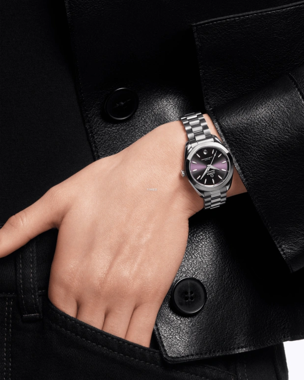 Omega,Aqua Terra 30mm,30mm,Stainless Steel,Purple,Automatic,Day,Anti-magnetic,220,220.10.30.20.10.002