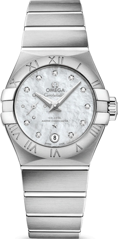 Omega,Constellation 27mm,27mm,Stainless Steel,White,Automatic,Date,Co-Axial Escapement,127,127.10.27.20.55.001